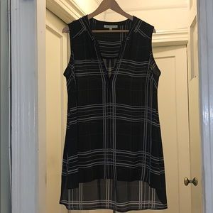 Daniel Rainn black & white plaid tunic - size 1X